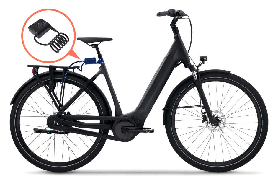 The Sentinel smart steel cable lock needs to be fixed on the bike frame with a universal bike lock mounting bracket