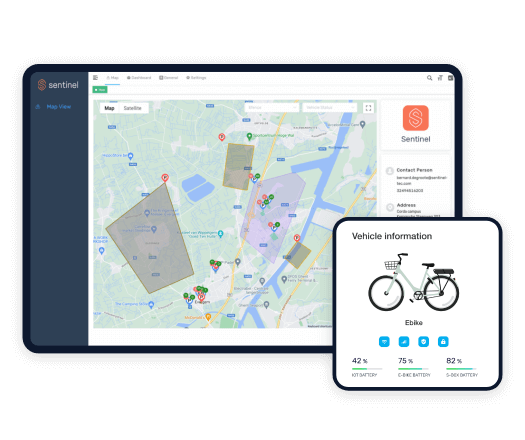 Real-time vehicle tracking on the map page