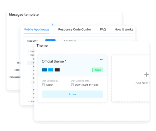 Customize your back office and user app