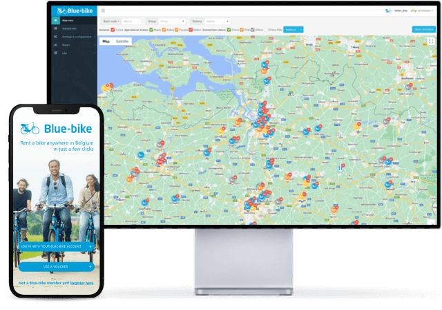 White label bike sharing platform with back office and user app 